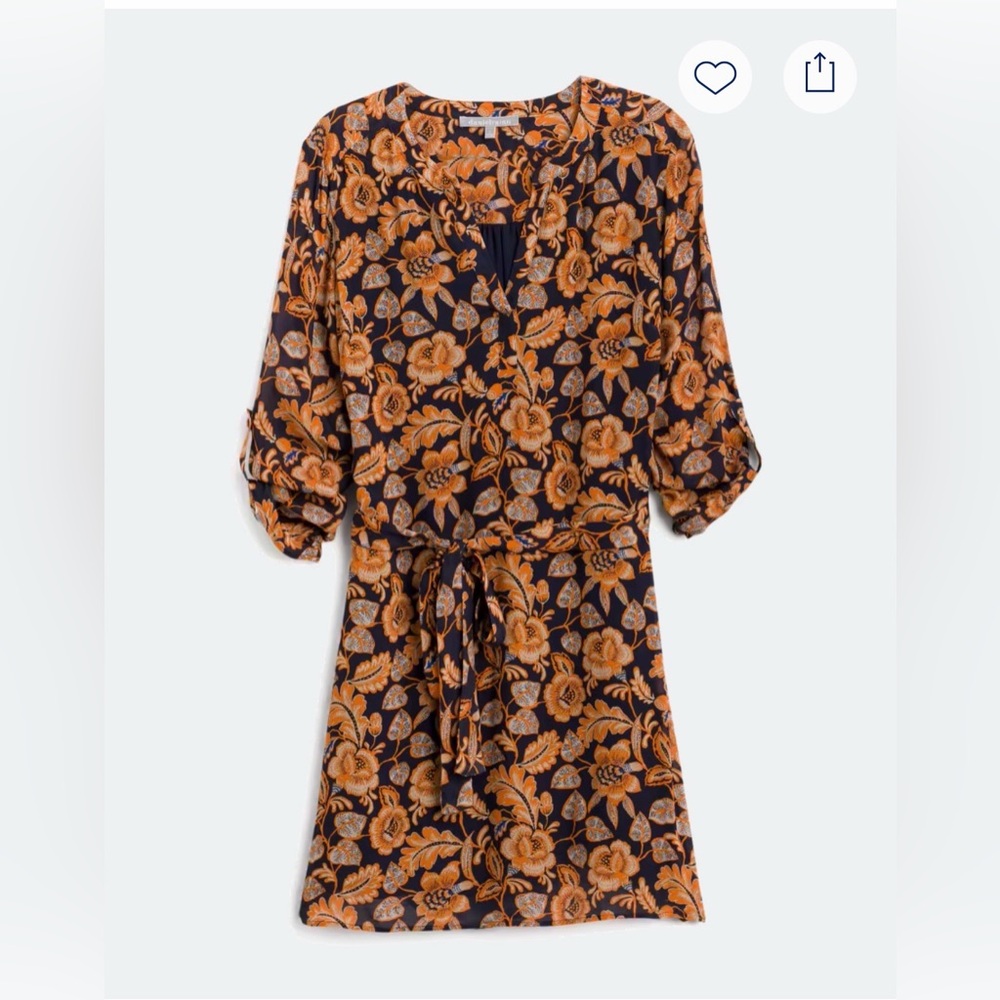 Daniel Rainn Navy Harlow Shirt Dress